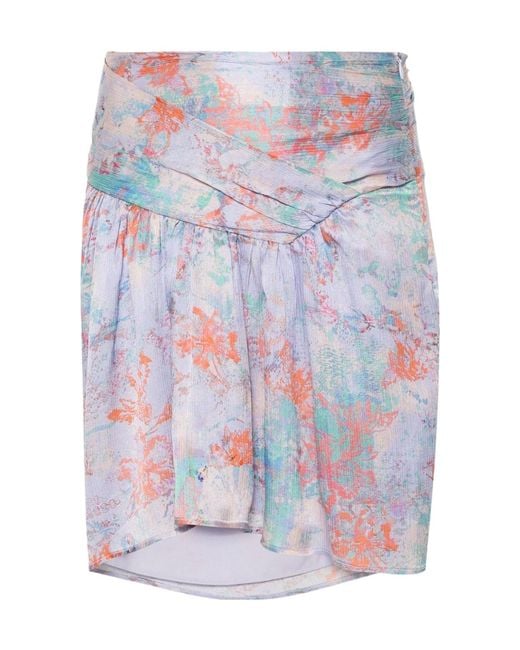 IRO Multicolor Printed Midi Skirt