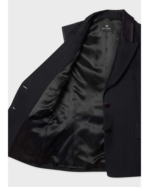 Paul Smith Black Ps Closed Lapels Vest