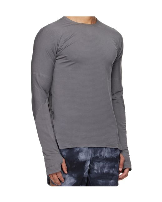 Y-3 Gray Running Long Sleeved T-Shirt for men