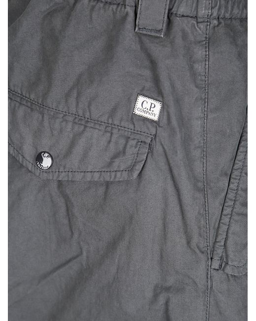 C P Company Green Casual Pants With Belt Loops for men