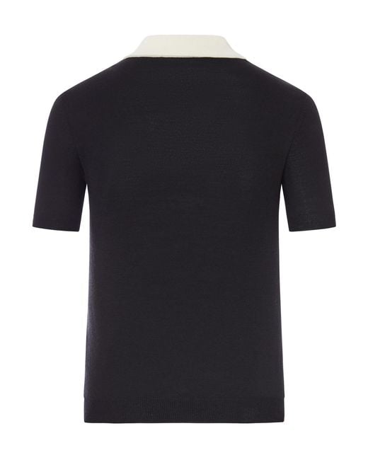 Valentino Black Vlogo Signature Scarf Detailed Jumper