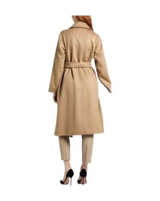 Max Mara Natural Colored Long Wool Coat