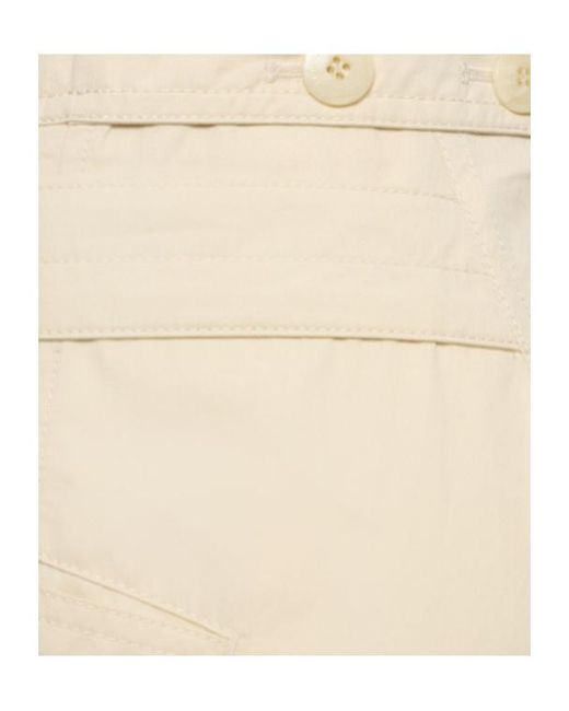 Low Classic Natural Double Belt Cotton Blend Pants