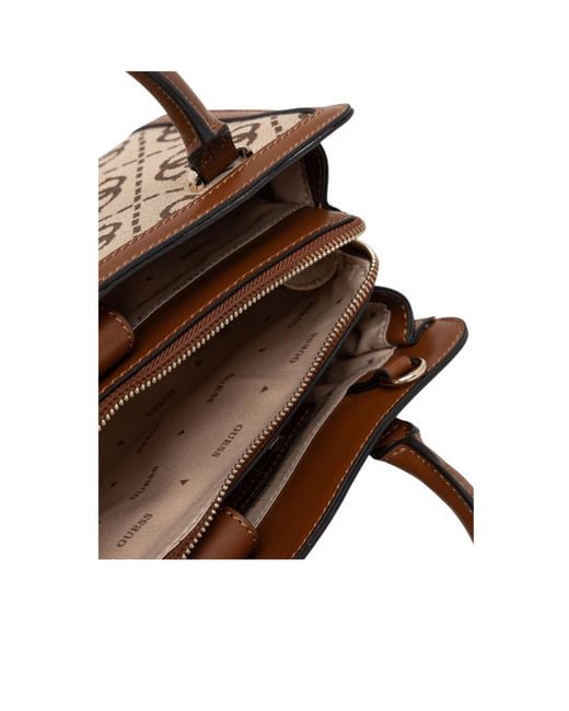 Guess Brown Double-Handled Shoulder Bag