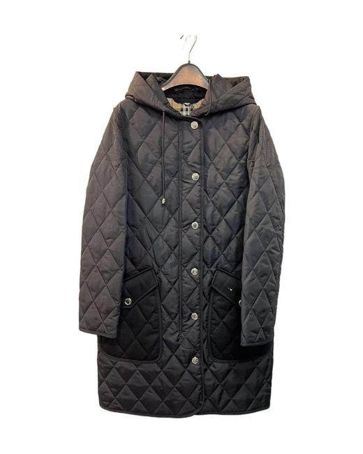 Burberry Black Quilted Thermoregulated Coat