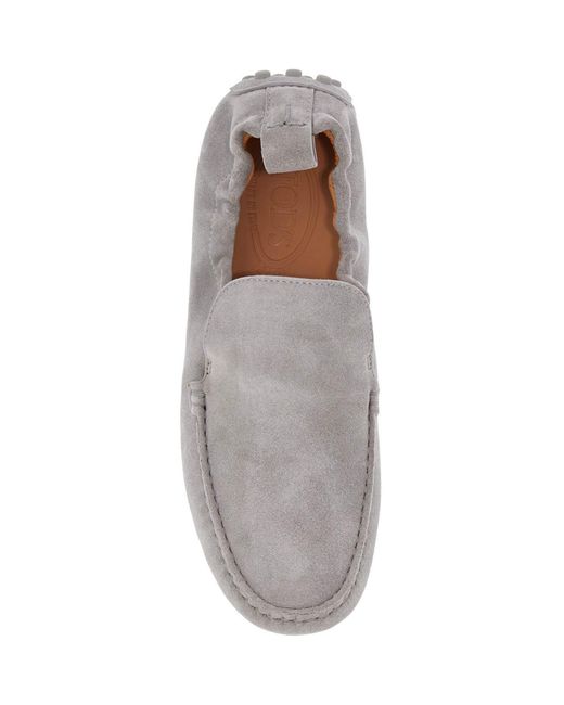 Tod's Gray Gommino Driving Shoes