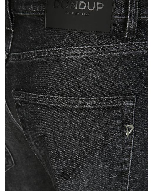 Dondup Black Jacklin Straight Leg Jeans