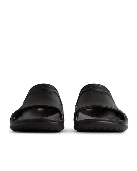 Balenciaga Black X Crocs Logo Embossed Sandals for men