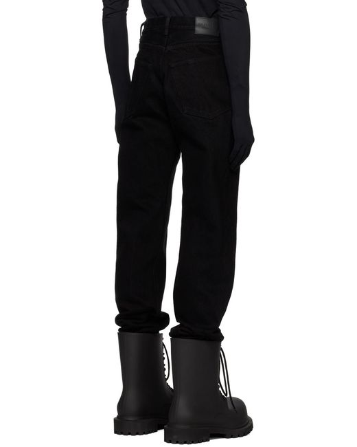 Balenciaga Black Straight Leg Jeans for men