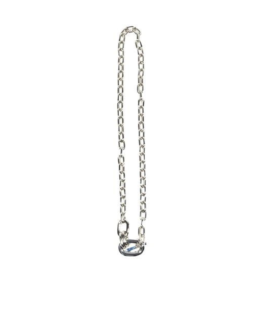 Rabanne White Metal Necklace