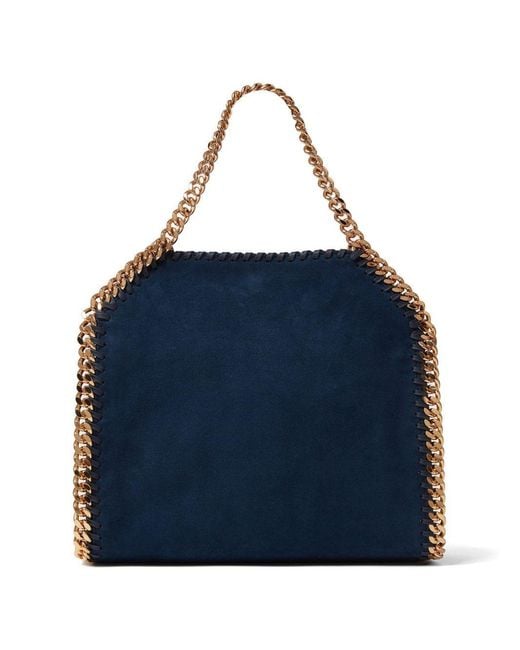 Stella McCartney Blue Falabella Chain-Trim Tote Bag