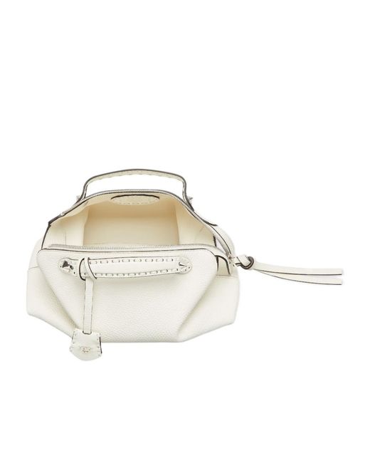 Fendi Natural Selleria Bag With 192 Hand-Sewn Topstitches