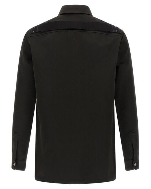 Rick Owens Black Outershirt Shirt for men