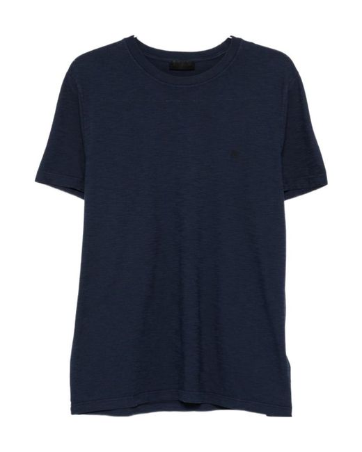 Dondup Blue Crew Neck T-Shirt for men
