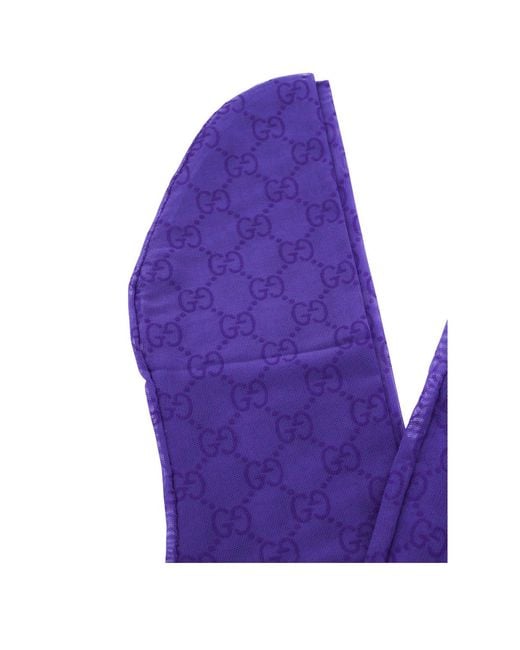 Gucci Purple Printed Stretch Tights