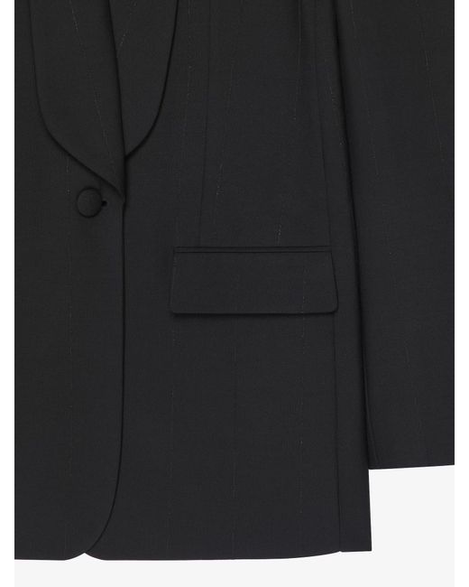 Givenchy Black Shawl Lapel Single-Breasted Jacket