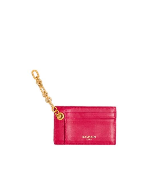 Balmain Pink Pulse Card Holder