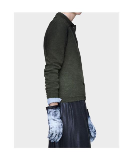 MM6 by Maison Margiela Green Maison Margiela Gradient-Effect Buttoned Cardigan