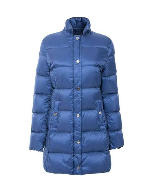 Armani Jeans Blue Long-Sleeved Down Jacket