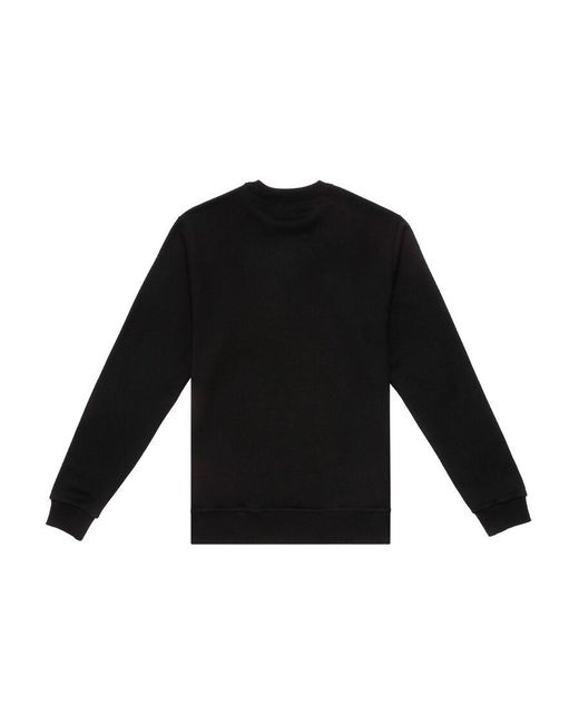 Burberry Black Monogram Logo Cotton Sweatshirt for men