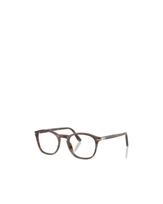 Persol White Round-Frame Glasses for men