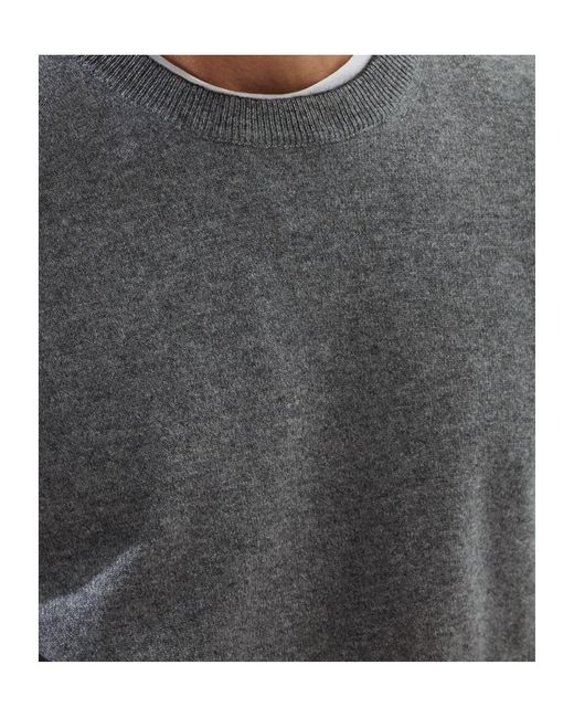 Brunello Cucinelli Gray Crewneck Knitted Jumper for men