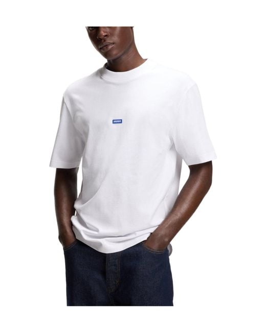 Boss White Simple T-Shirt for men