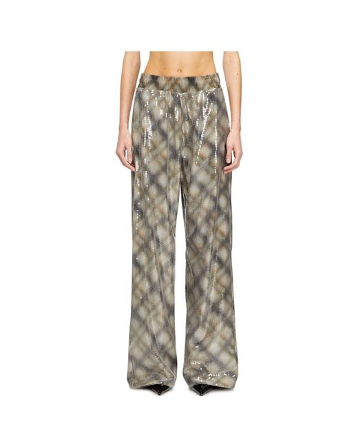 DIESEL Gray P-Erqueen Sequined Pants