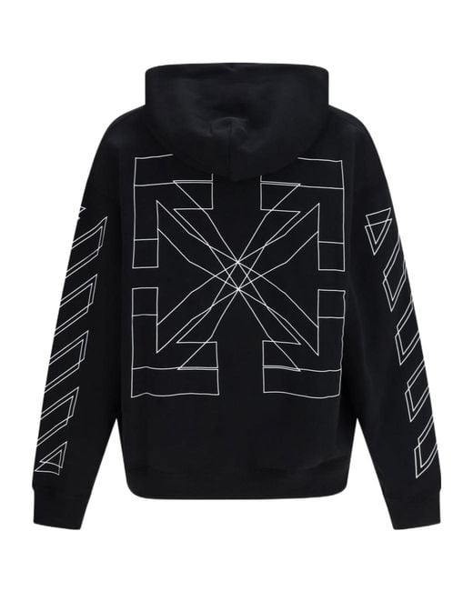Off-White c/o Virgil Abloh Blue Big Double Arrow Skate Hoodie for men