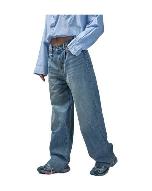 R13 Blue Belt-Loop Jeans