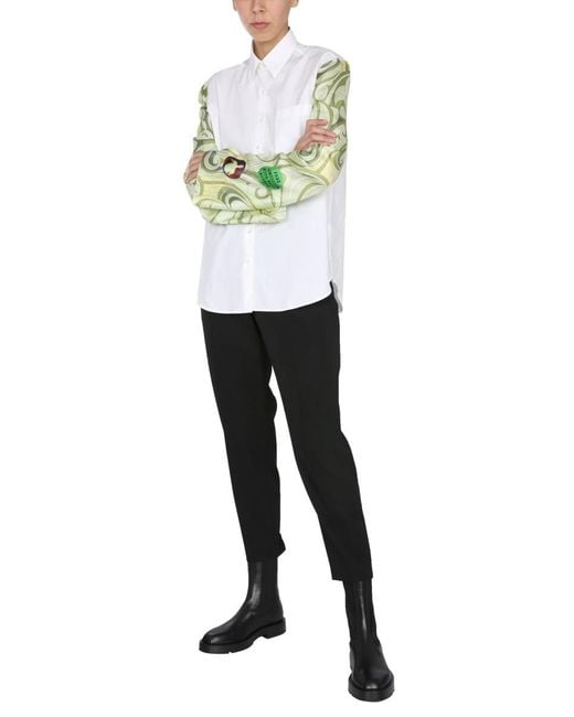 Raf Simons White Long-Sleeve Shirt