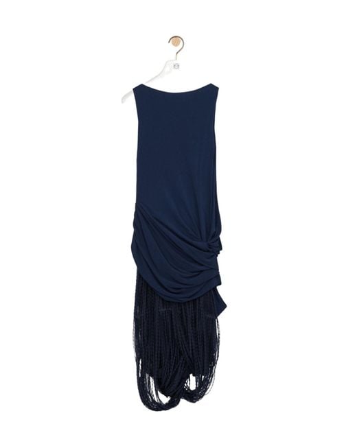 Loewe Blue Embellished Dress