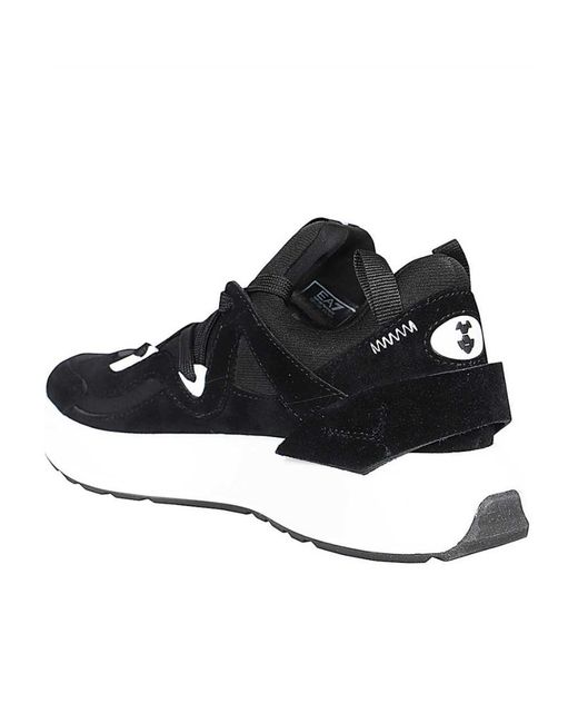 EA7 Black 7.0 Evo Lace-Up Sneakers for men
