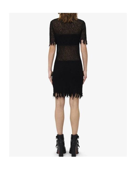 Alexander McQueen Black Lace Mini Dress
