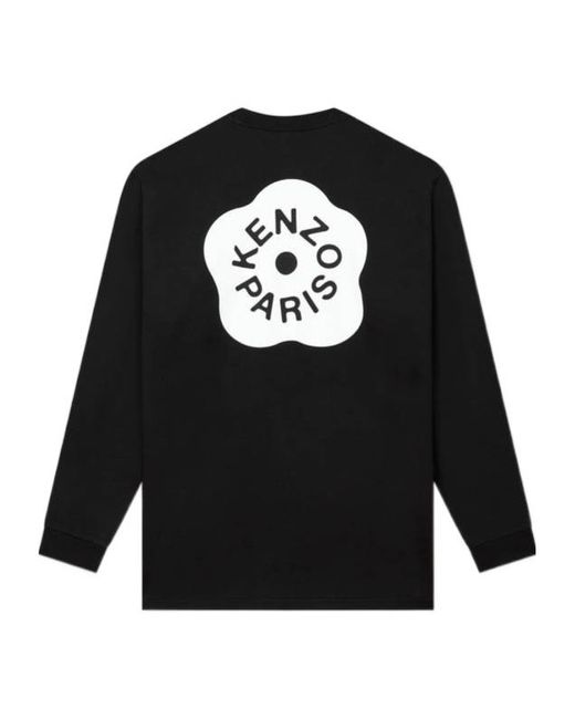 KENZO Black Boke Flower 2.0 Relax Ls T-Shirt for men