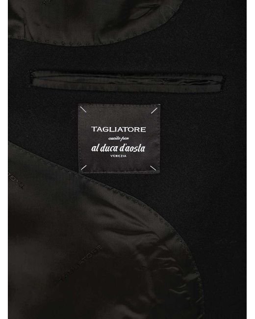 Tagliatore Black Bruce Coat for men