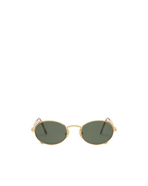 Jean Paul Gaultier Green The 55-3175 Round Framed Sunglasses