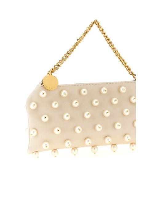 Stella McCartney Natural Falabella Pearl Clutch Bag