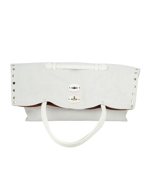 Zanellato White Logo Handbag