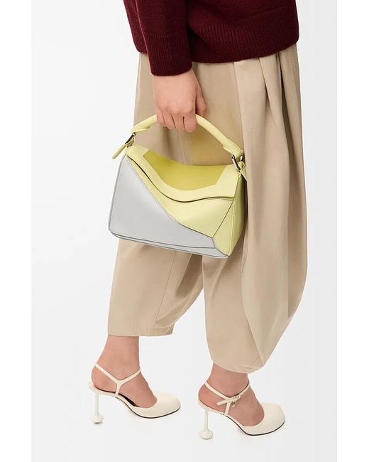 Loewe Metallic Small Puzzle Bag