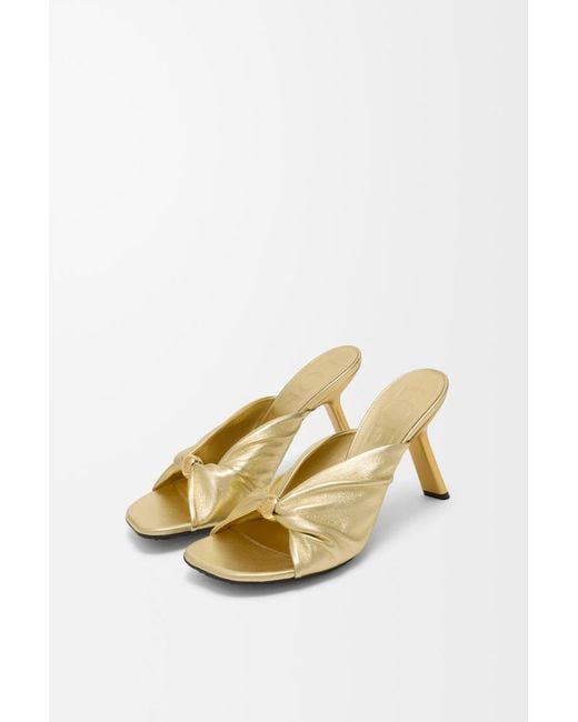 Loewe Metallic Pebble Soft Slides