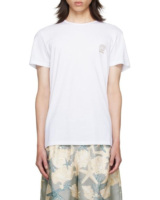 Versace Black 2-Pack Crewneck T-Shirts for men