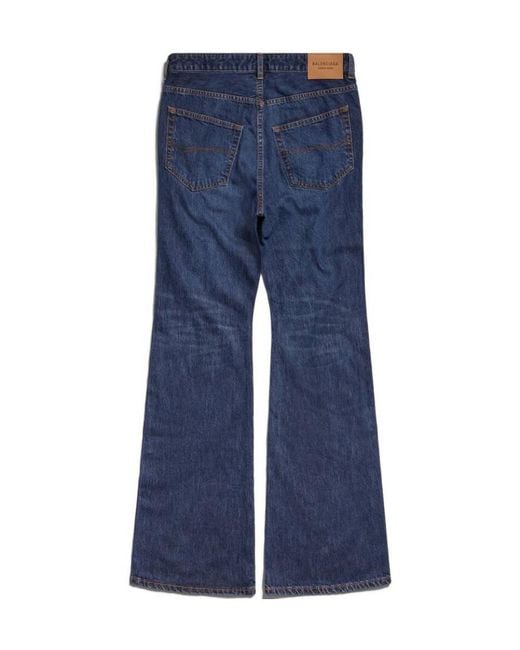 Balenciaga Blue Wide-Leg Jeans