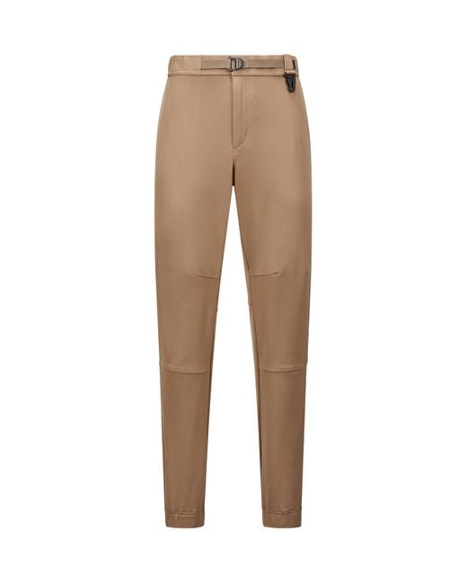 Moncler Natural Twill Trousers for men