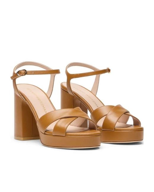 Stuart Weitzman Metallic Dayna Platform Sandal