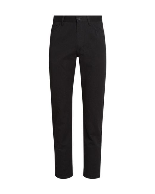 Zegna Black Belt Loop Casual Pants for men