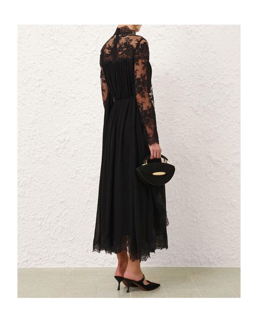 Zimmermann Black Hypnotic Batwing Maxi Dress