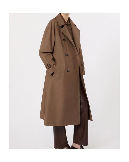 Max Mara Brown Collared Long-Sleeved Coat