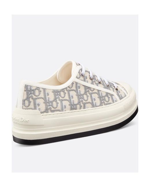 Dior White Walk'N' Low-Cut Casual Sneakers