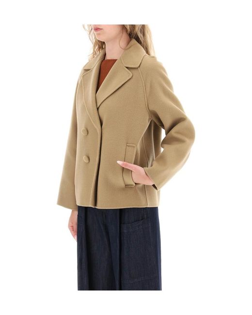 Weekend by Maxmara Natural Double-Breasted Jacket